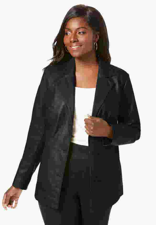 Leather Blazer image number 0