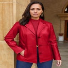 Leather Blazer image number null