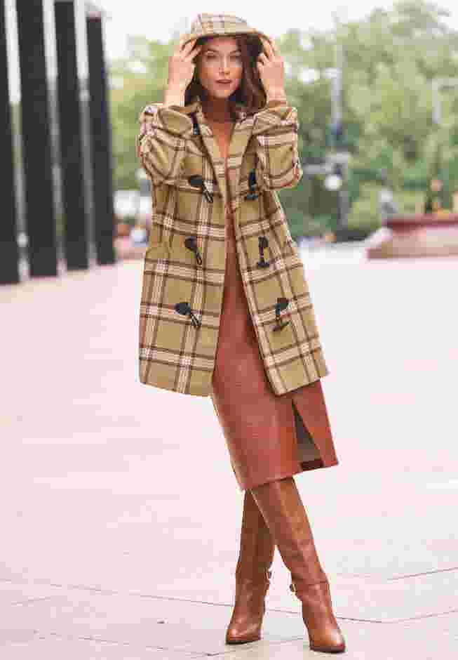 Hooded Toggle Wool Coat image number 0
