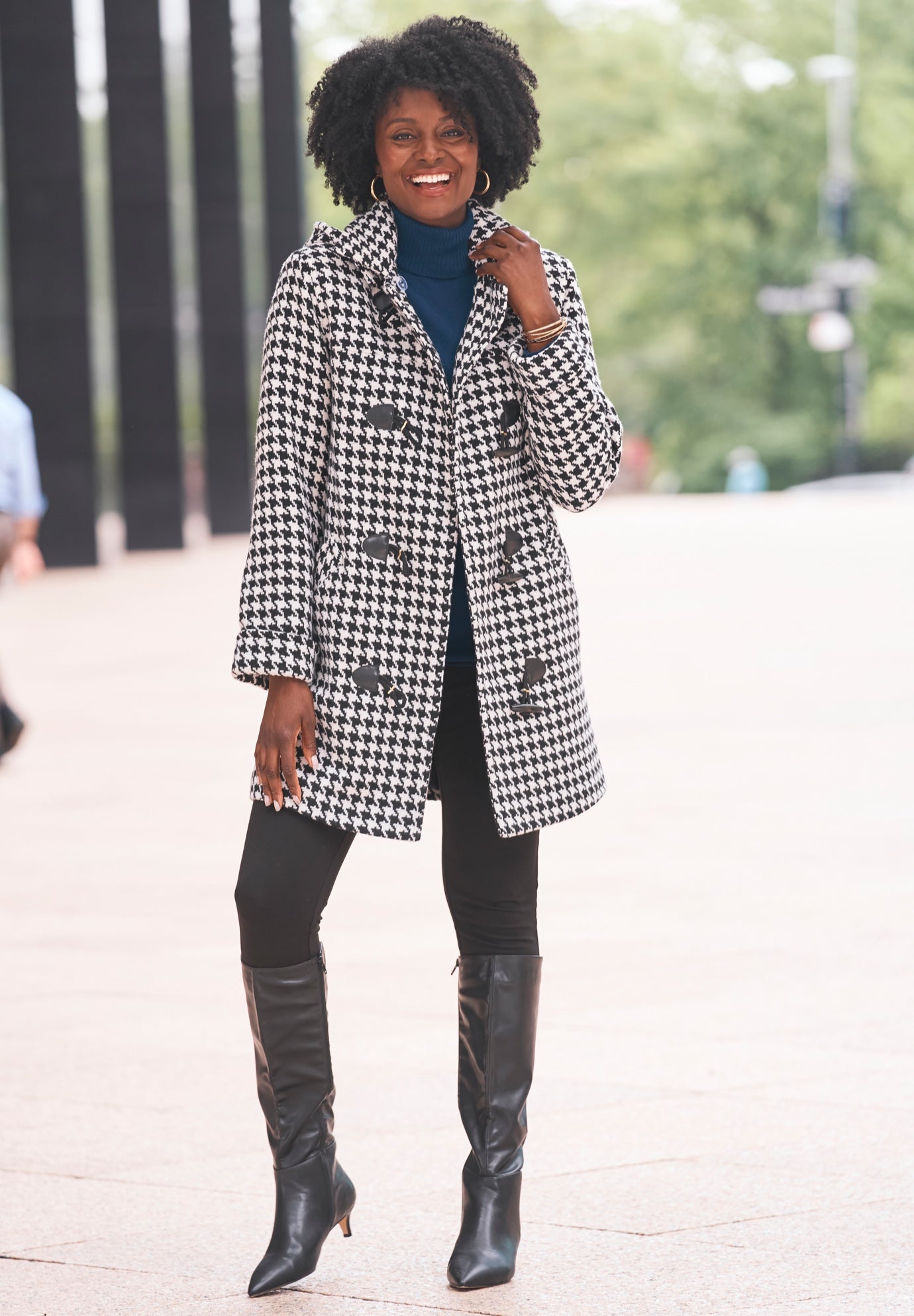 Hooded Toggle Wool Coat image number 1