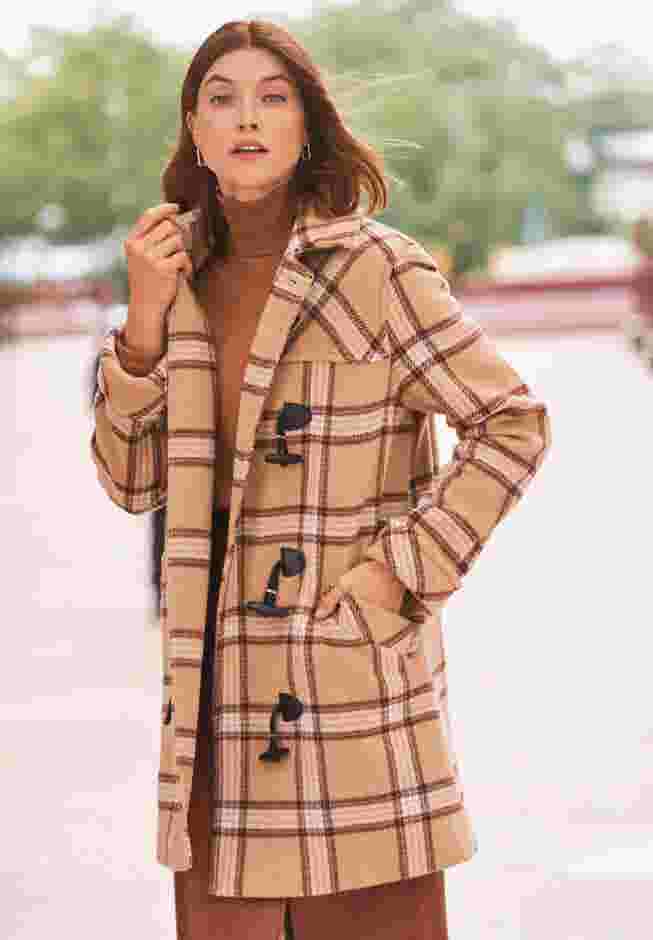 Hooded Toggle Wool Coat image number 0