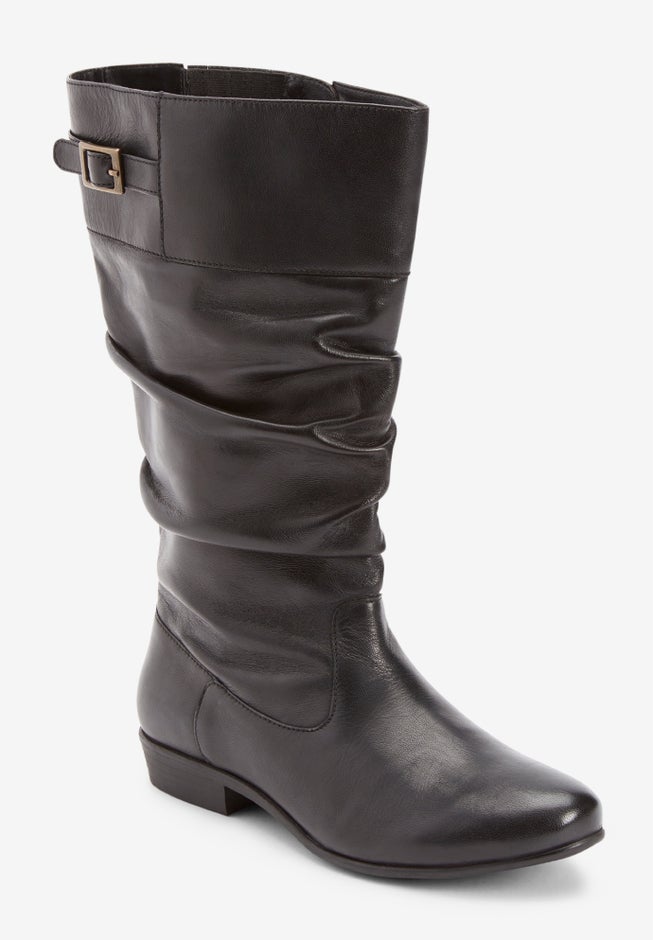 The Monica Wide Calf Leather Boot image number 0