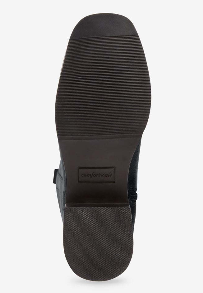 The Donna Tall Wide Calf Leather Boot By Comfortview image number 2