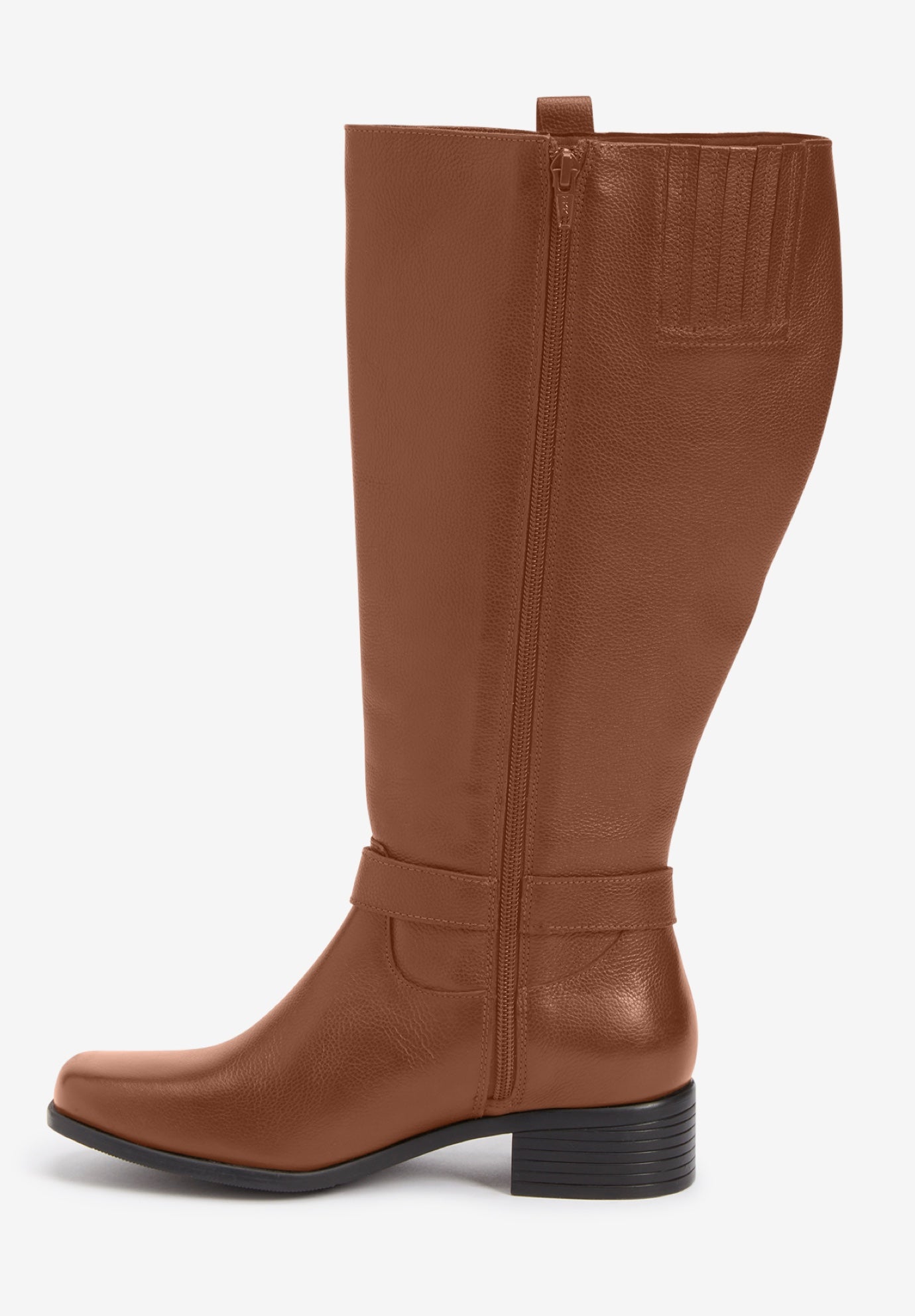 The Donna Tall Wide Calf Leather Boot By Comfortview image number 3