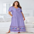 V-Neck Short Sleeve Maxi Lounger image number null