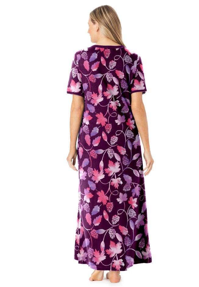 V-Neck Short Sleeve Maxi Lounger image number 1