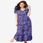 V-NECK SHORT SLEEVE MAXI LOUNGER image number null