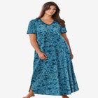 V-NECK SHORT SLEEVE MAXI LOUNGER image number null