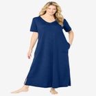 V-Neck Short Sleeve Maxi Lounger image number null