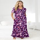 V-Neck Short Sleeve Maxi Lounger image number null