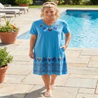 V-Neck Short Sleeve Short T-Shirt Lounger image number null