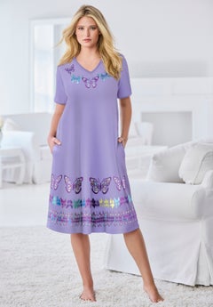 Women's Plus Size Lounge Dresses | Roaman's Women's Plus Size Lounge Dresses | Roaman's