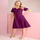 Ponte Flared Dress image number null