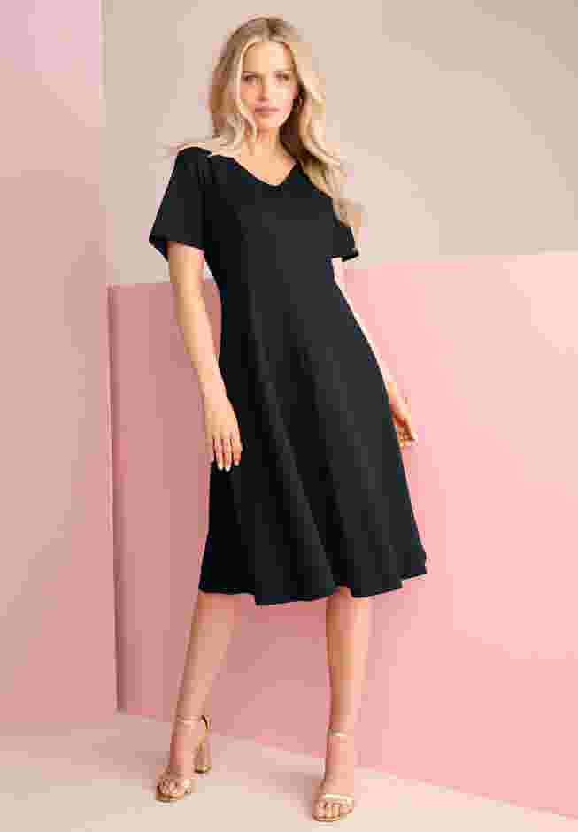 Ponte Flared Dress image number 0