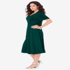 Ponte Flared Dress image number null