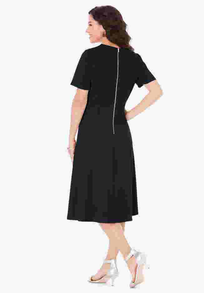 Ponte Flared Dress image number 1