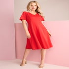 Ponte Flared Dress image number null