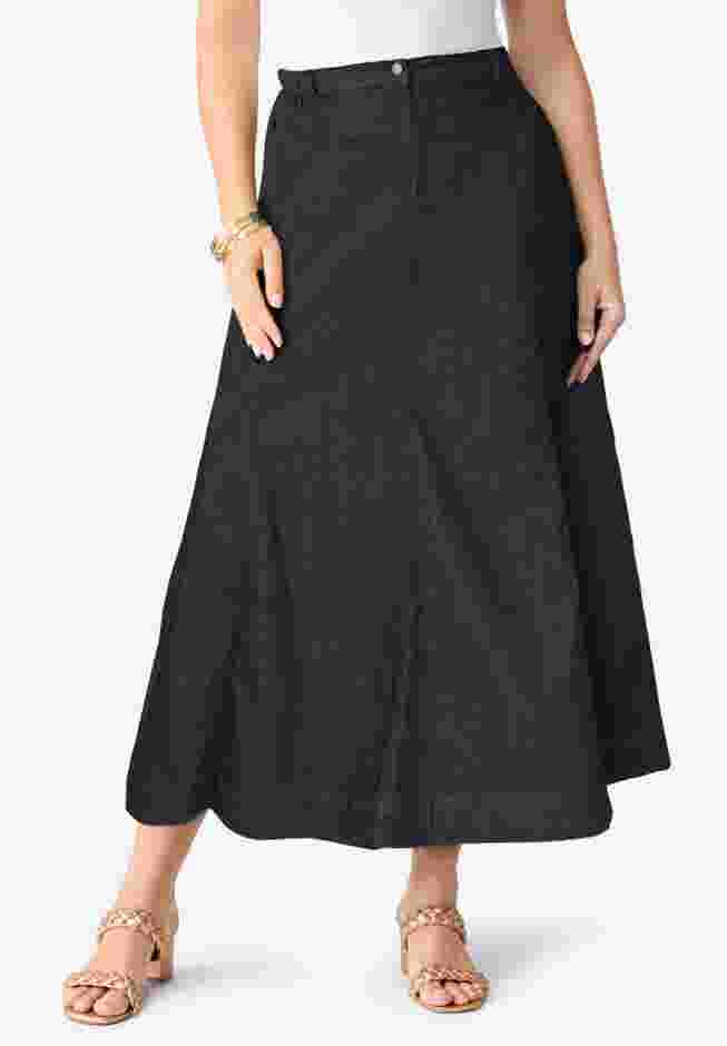 Classic Stretch A Line Maxi Skirt image number 0