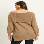 Touch of Cashmere Off-The-Shoulder Sweater image number null