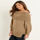 Touch of Cashmere Off-The-Shoulder Sweater image number null