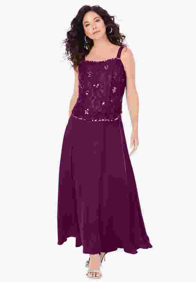 Lace Jacket Gown image number 3