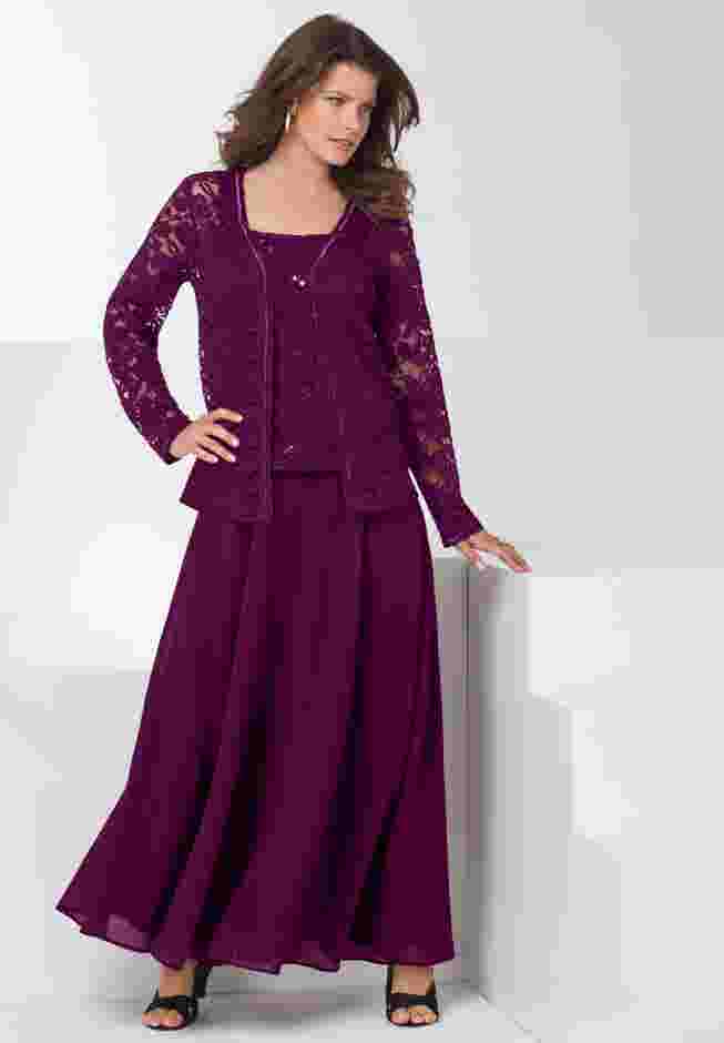Lace Jacket Gown image number 5