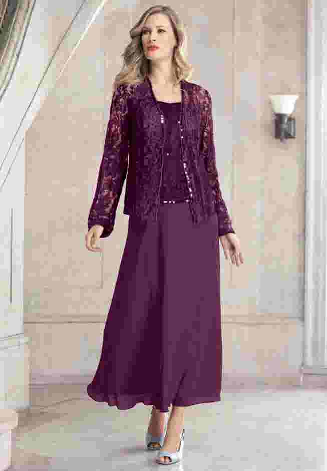 Lace Jacket Gown image number 0