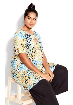 Keyla Foil Top