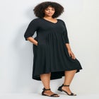 Valery V-Neckline Ity Jersey Dress image number 2