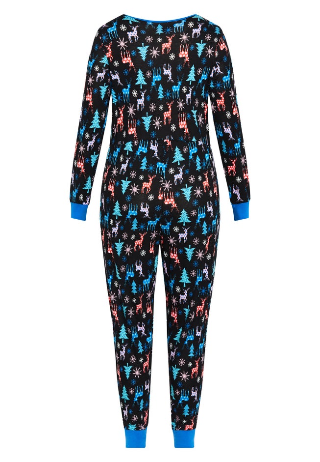 Festive Print Onesie image number null