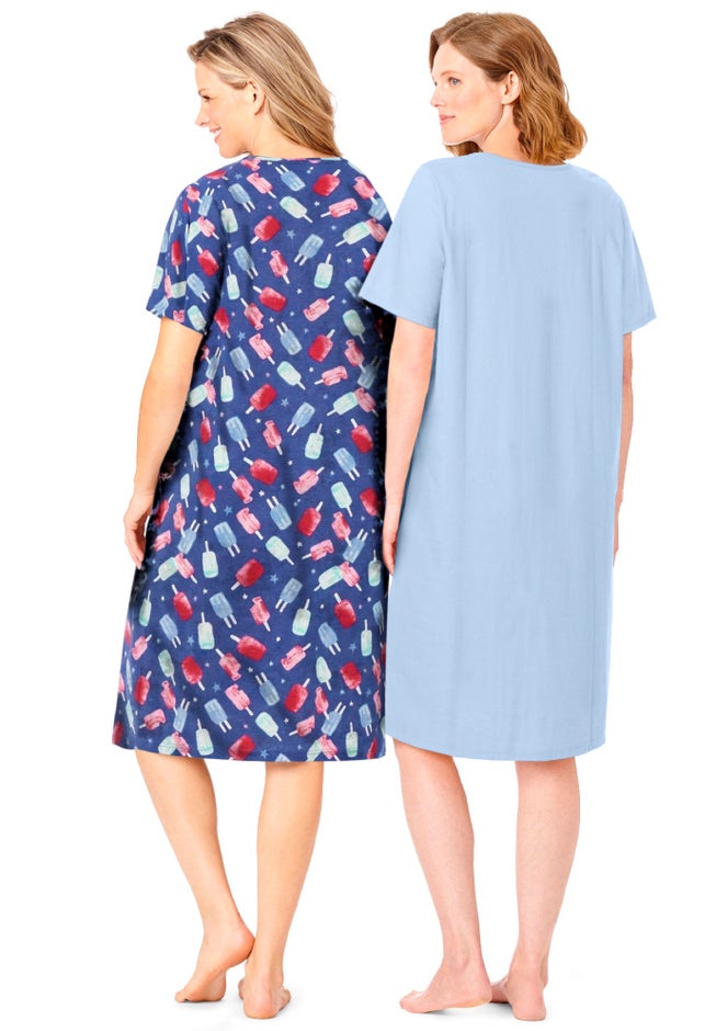 2-Pack Short-Sleeve Sleepshirt image number 1