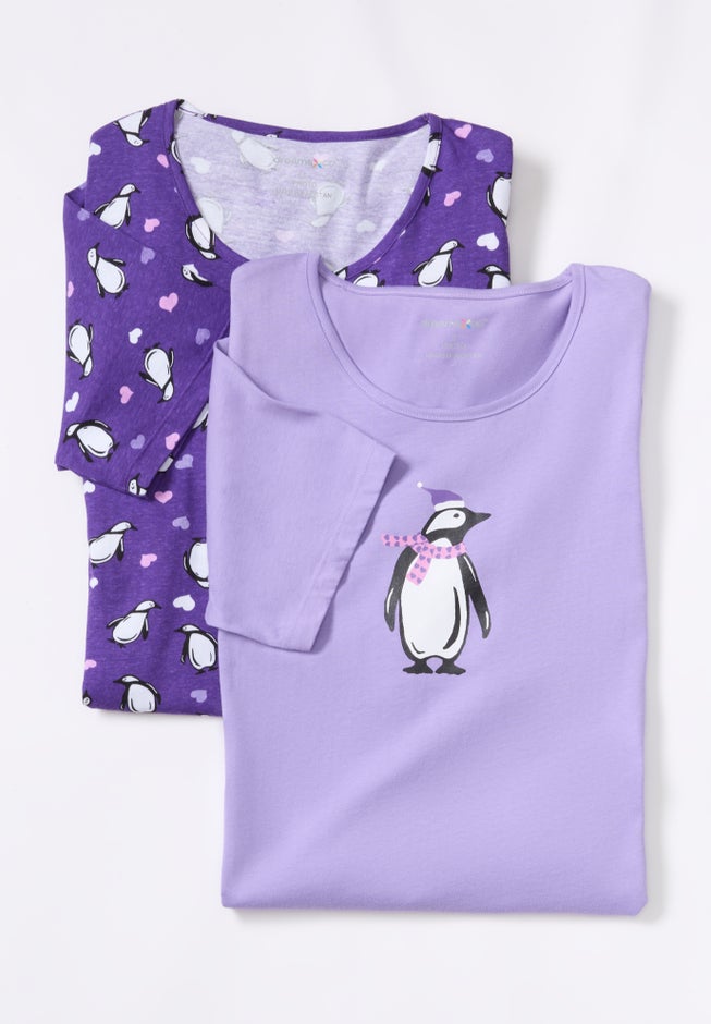 2-Pack Short-Sleeve Sleepshirt image number 3