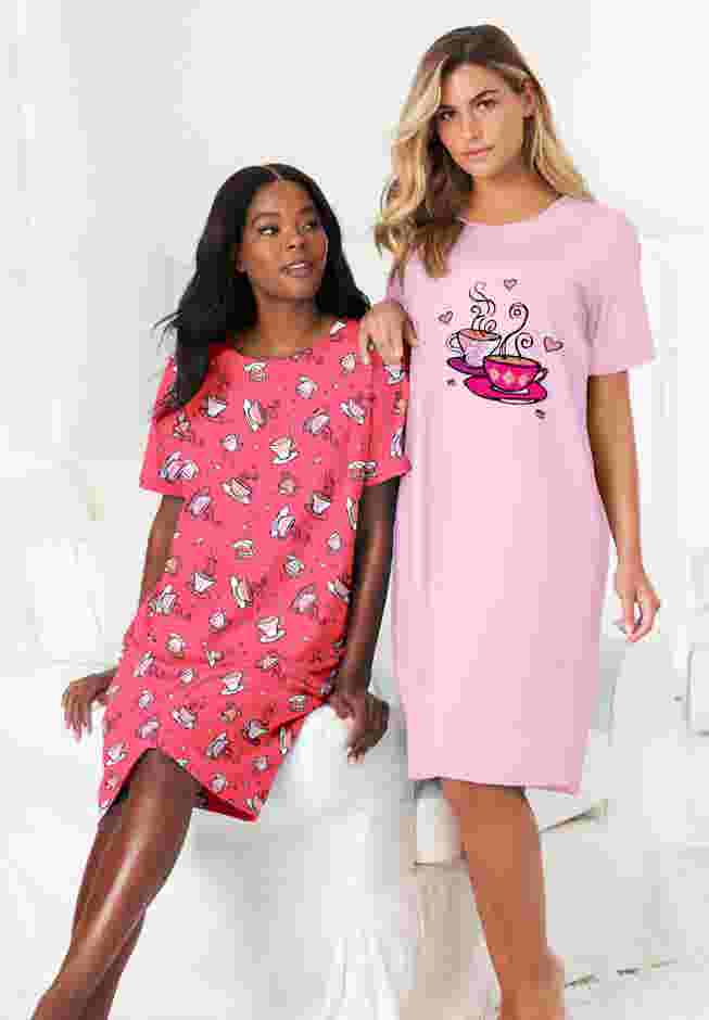 2-Pack Short-Sleeve Sleepshirt image number 3