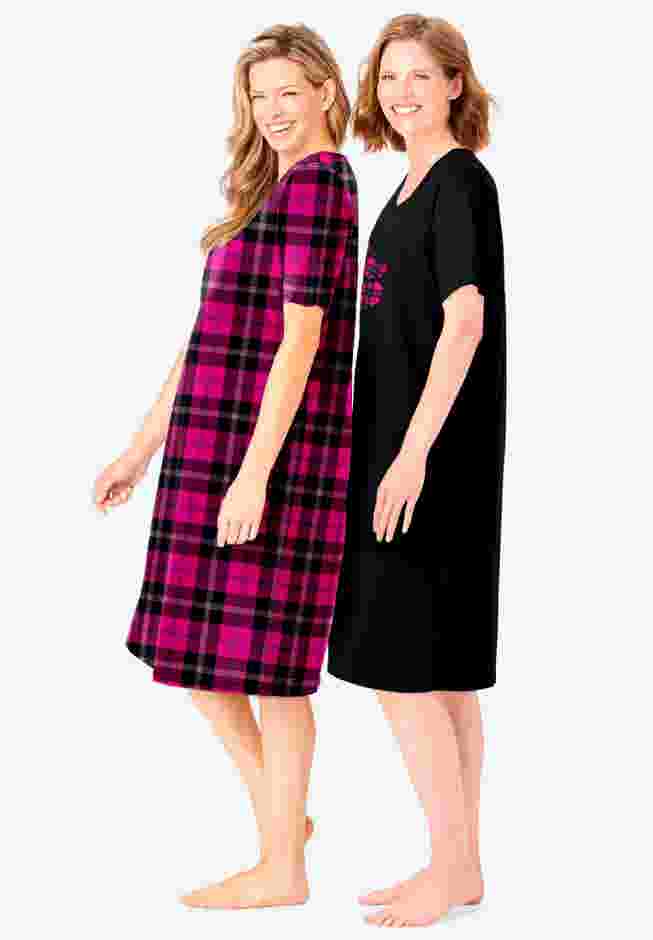 2-Pack Short-Sleeve Sleepshirt image number 2