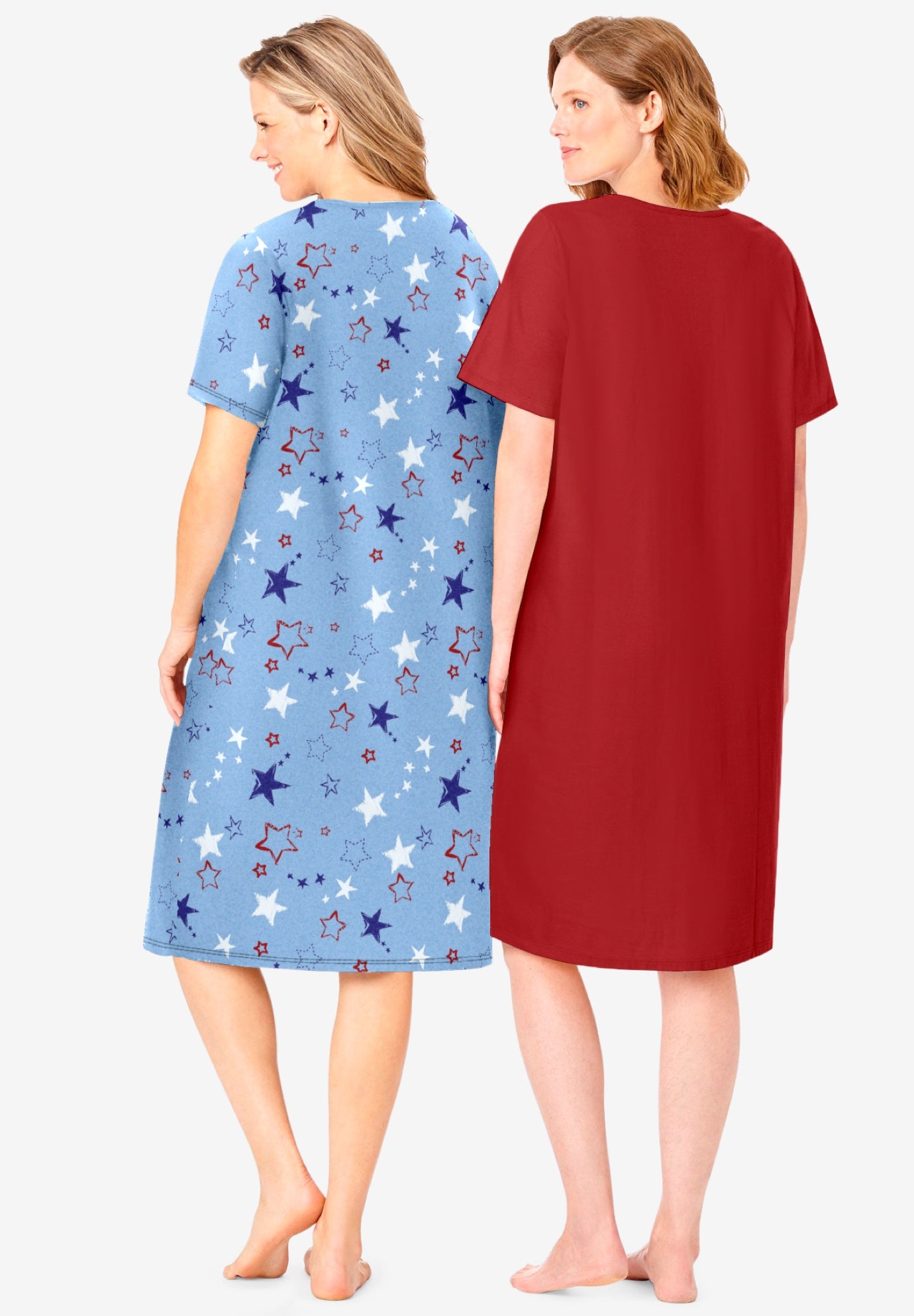 2-Pack Short-Sleeve Sleepshirt image number 1