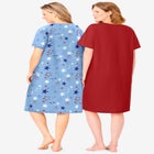 2-Pack Short-Sleeve Sleepshirt image number null