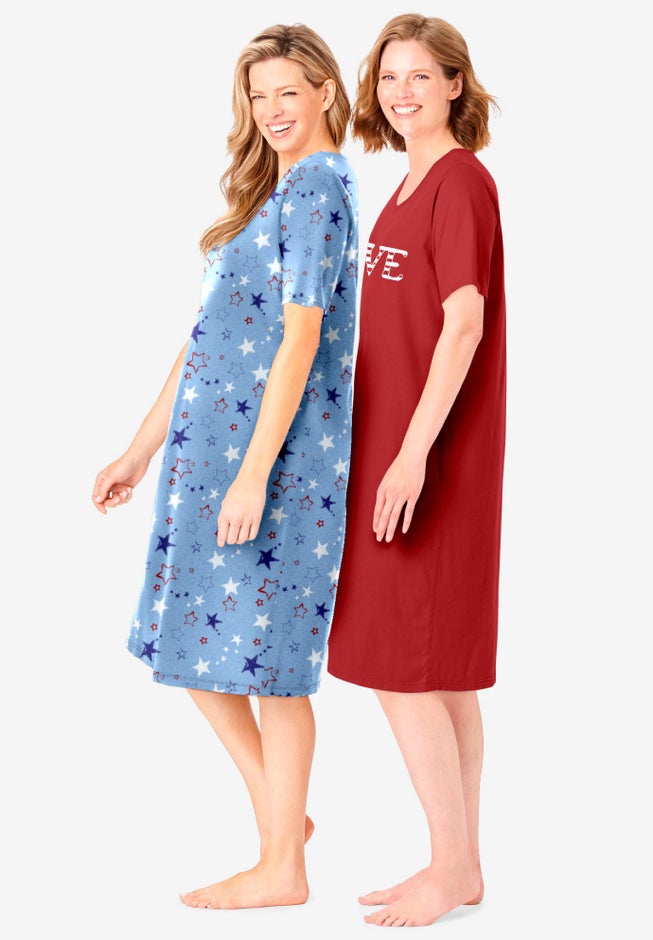 2-Pack Short-Sleeve Sleepshirt image number 2