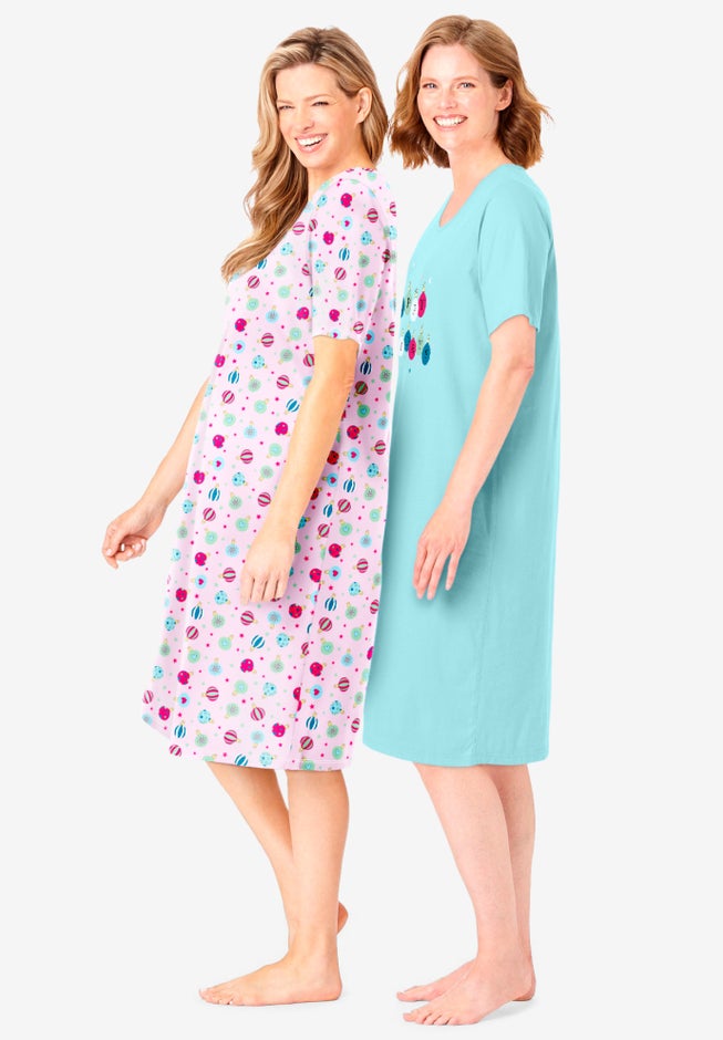 2-Pack Short-Sleeve Sleepshirt image number 2