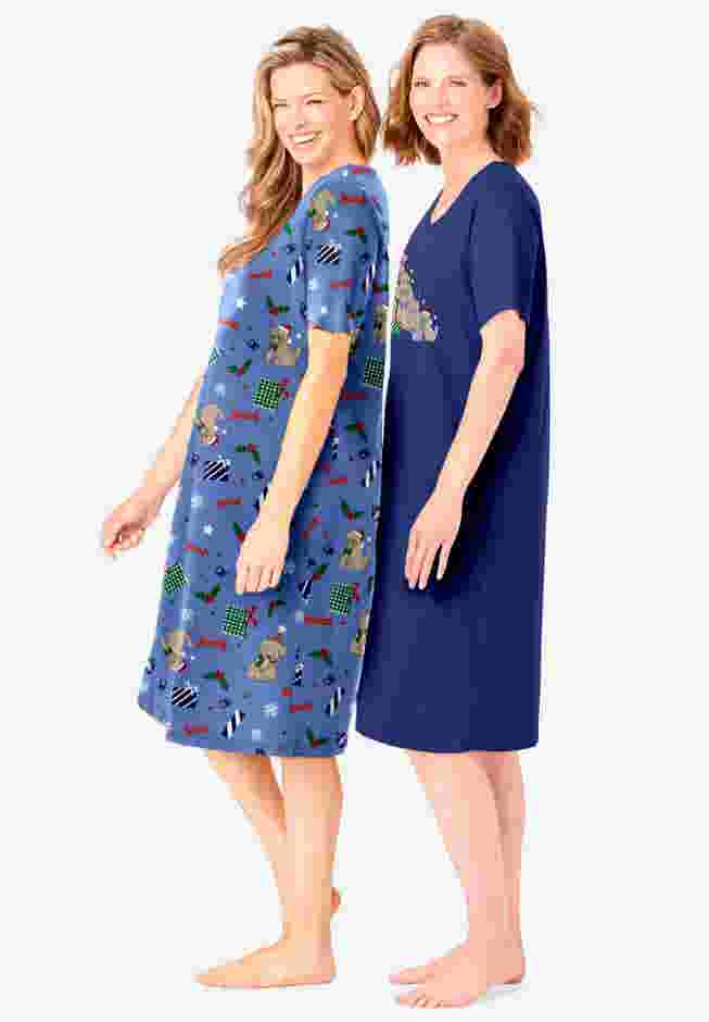 2-Pack Short-Sleeve Sleepshirt image number 2
