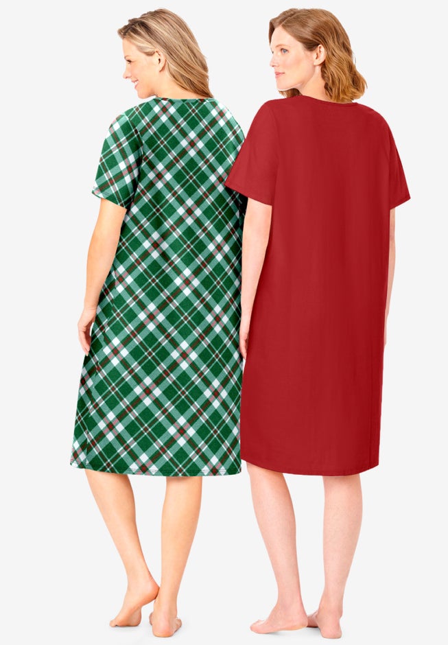 2-Pack Short-Sleeve Sleepshirt image number 1
