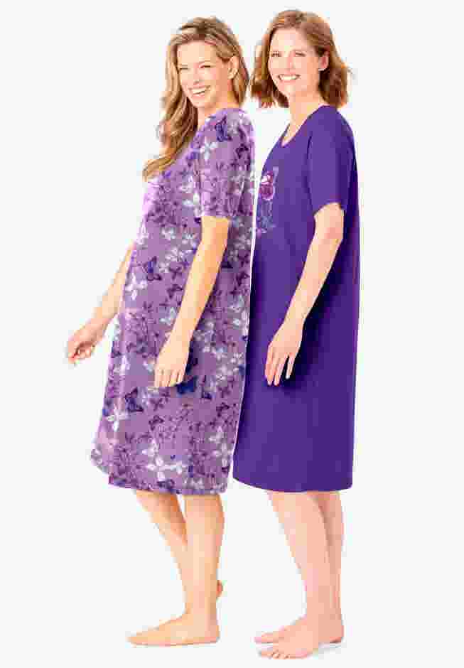 2-Pack Short-Sleeve Sleepshirt image number 2