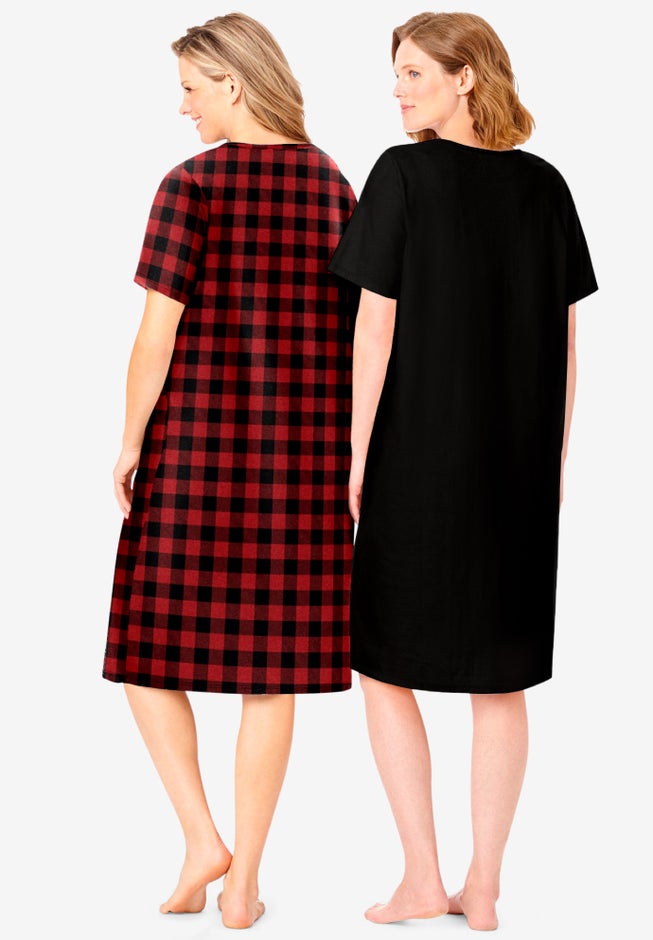 2-Pack Short-Sleeve Sleepshirt image number 1