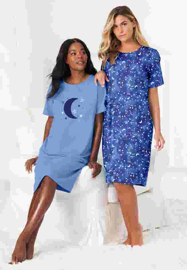 2-Pack Short-Sleeve Sleepshirt image number 5