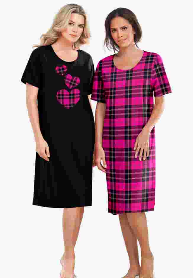 2-Pack Short-Sleeve Sleepshirt image number 0