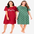 2-Pack Short-Sleeve Sleepshirt image number 0