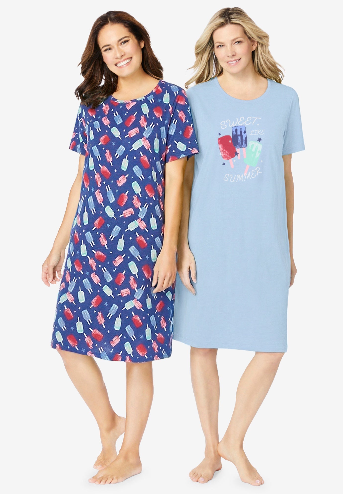 2-Pack Short-Sleeve Sleepshirt image number 0