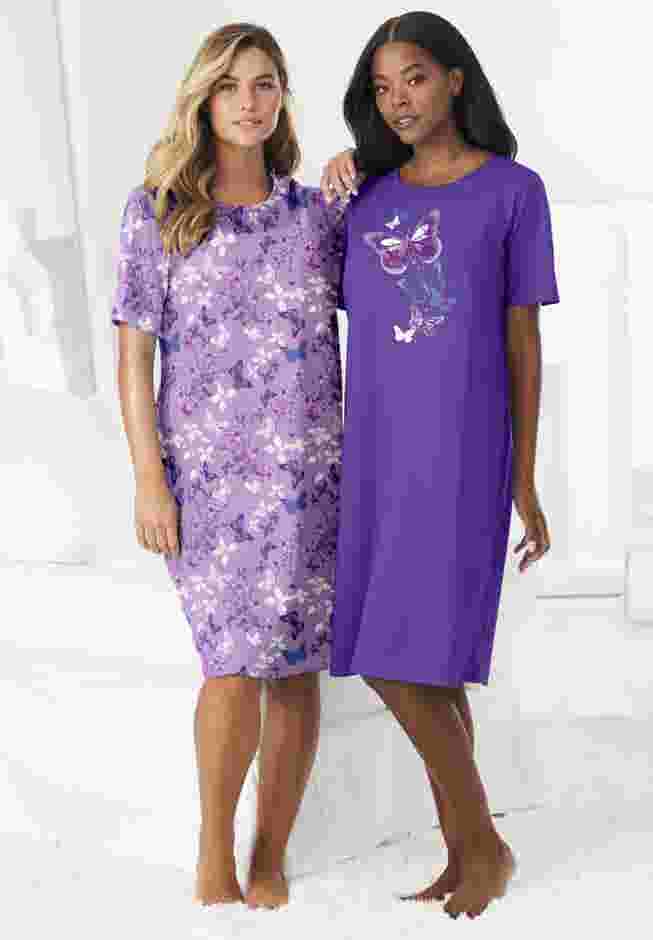 2-Pack Short-Sleeve Sleepshirt image number 6