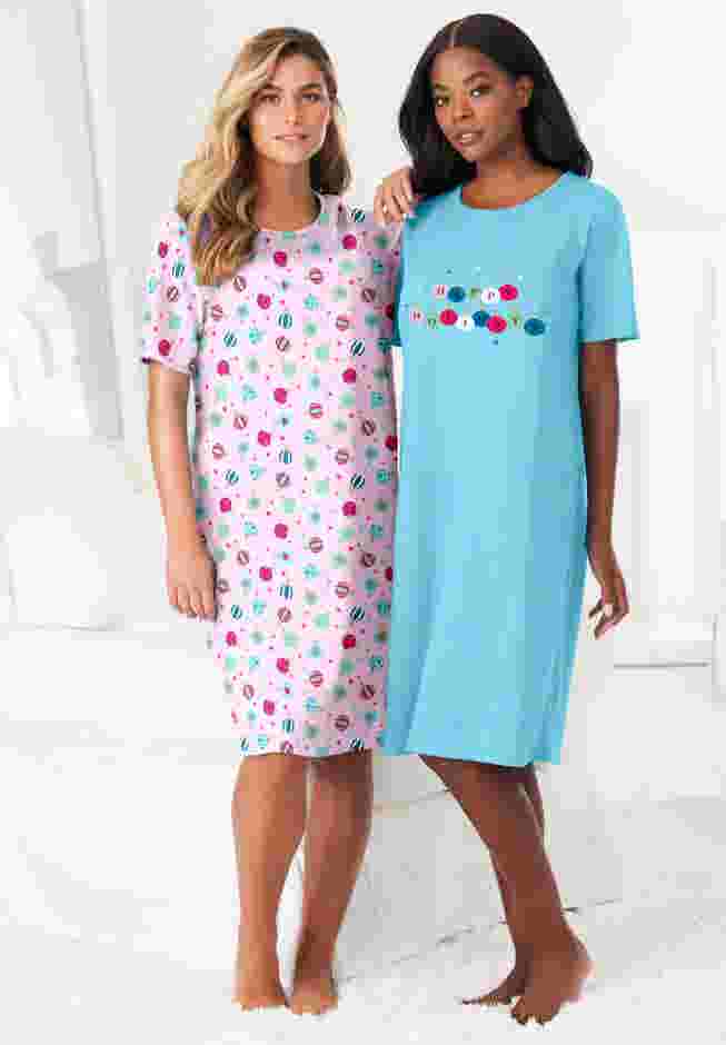2-Pack Short-Sleeve Sleepshirt image number 7