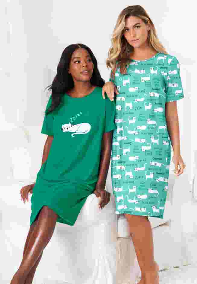 2-Pack Short-Sleeve Sleepshirt image number 0