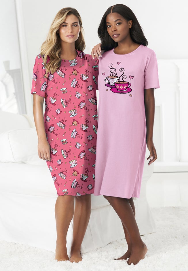 2-Pack Short-Sleeve Sleepshirt image number 0